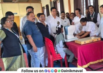 Free eye examination of 1150 students of Pragati Vidyamandir School Talegaon