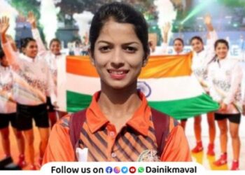 Priyanka Ingle captain of world champion Kho-Kho team and Talegaon Dabhade Maval Taluka have special relationship