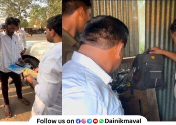 While interacting with citizens in Vadgaon Maval MLA Sunil Shelke also raided matka and liquor dens