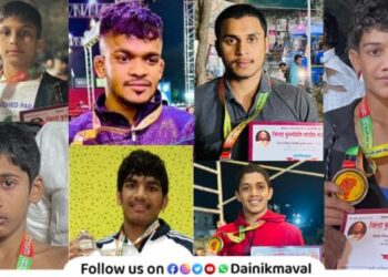 Seven wrestlers from Maval taluka won medals in Pune District Selection Test Wrestling Tournament