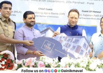 Inauguration of updated building of Zilla Parishad School at Kune Nama Lonavala News
