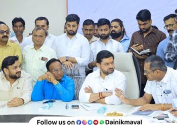 Lonavala Review Meeting MLA Sunil Shelke directive to start work of Bhangarwadi flyover before March 10