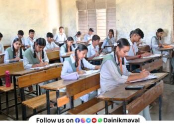 10th standard exam In Maval taluka 7047 students solved Marathi paper SSC Exam 2025