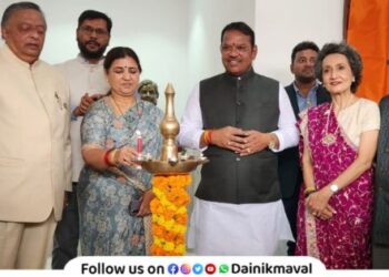 State Minister Madhuri Misal inaugurated Nav Taz Dham Old Age Home at Aambi Talegaon MIDC