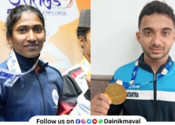Sarika Shingare won silver and Shubham Todkar won bronze in national weightlifting competition