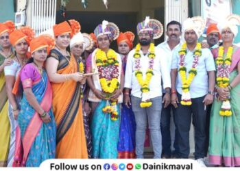 Swati Parate was elected unopposed Deputy Sarpanch of Chikhalse Group Gram Panchayat