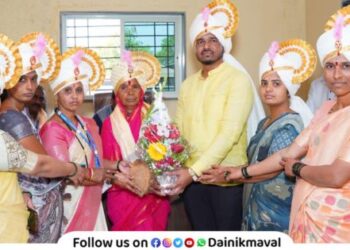 Election of Sitabai Shinde as Sarpanch of Uksan Gram Panchayat Maval