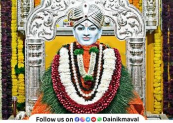 Shree Gajanan Maharaj manifest day ceremony celebrated in a devotional atmosphere at Talegaon Dabhade