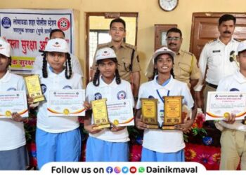 Results of Essay and Painting Competition organized by Lonavla City Police Traffic Branch announced