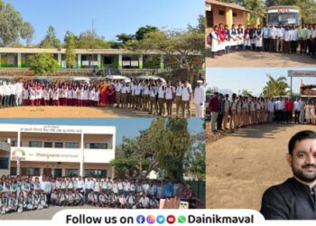 On initiative of MLA Sunil Shelke free bus facility for class 10th students of Maval taluka