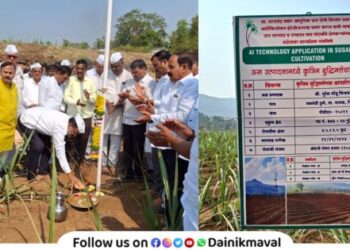 Artificial Intelligence AI technology for sugarcane cultivation for first time in Maval taluka