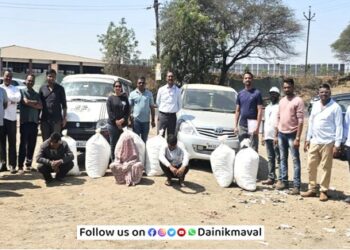 Inter-district ganja smuggling racket busted 96 kg ganja worth Rs 63 lakh seized Chakan Pune Police