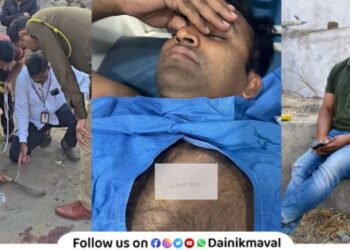 Encounter between police and robbers in Chakan Pune