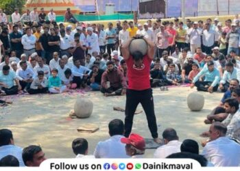Vadgaon Maval Historical Stone Lifting Competition 2025 Nitin Mhalaskar wins