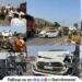 Swift car PMP bus dumper collide at Vadgaon Maval One injured huge traffic jam