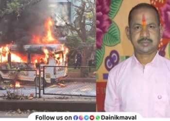 Gurudas Lokre of diwad village Maval taluka dies in tempo traveler accident in Hinjewadi