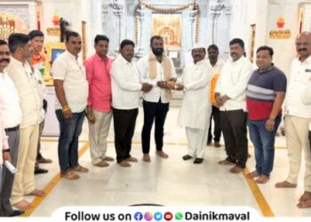 Atish Dhore President of Vadgaon Maval Shiv Jayanti Utsav Samiti