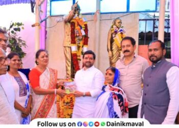 Dr Ambedkar Memorial in Talegaon Dabhade MLA Sunil Shelke assures for funds