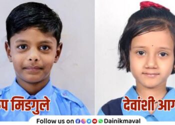 Manthan General Knowledge Exam Two students from Sate village Maval shine