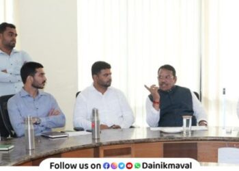 MP Shrirang Barne held meeting with municipal officials regarding various issues in Pimpri Chinchwad city