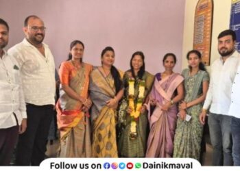 Sukanya Chorghe elected as Deputy Sarpanch of Godumbre Gram Panchayat Maval