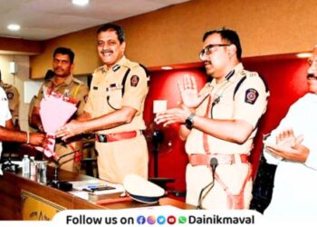 Police Patil Anil Padwal of Vehergaon Karla was honored