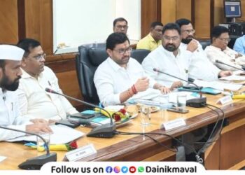 first review meeting of Employment Guarantee Scheme Committee was held under chairmanship of MLA Sunil Shelke