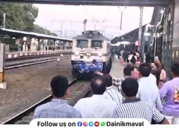 Pune Jodhpur Express starts warm welcome in Lonavala