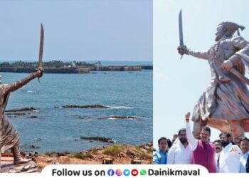 magnificent statue of Chhatrapati Shivaji Maharaj at Rajkot Fort Malvan