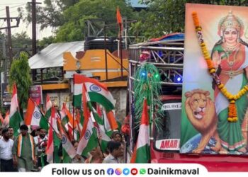 Lonavala Citizens respond enthusiastically to all-party Tiranga Yatra