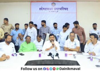 MLA Sunil Shelke take review meeting at Lonavala Municipal Council Anger on officials