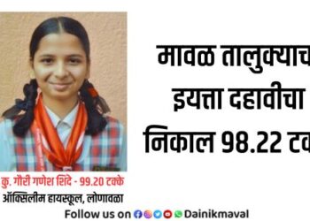 Maval taluka class 10th exam result 2025 is 98 percent