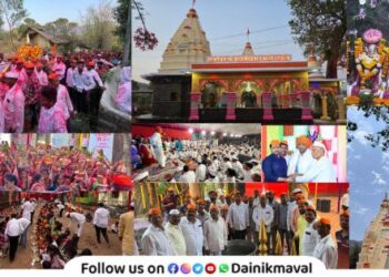 शिळींब गावात ग्रामदैवत श्री काळभैरवनाथ मंदिराचा जीर्णोद्धार सोहळा उत्साहात ; कीर्तन सोहळ्याला आमदार सुनील शेळके यांची उपस्थिती । Maval News