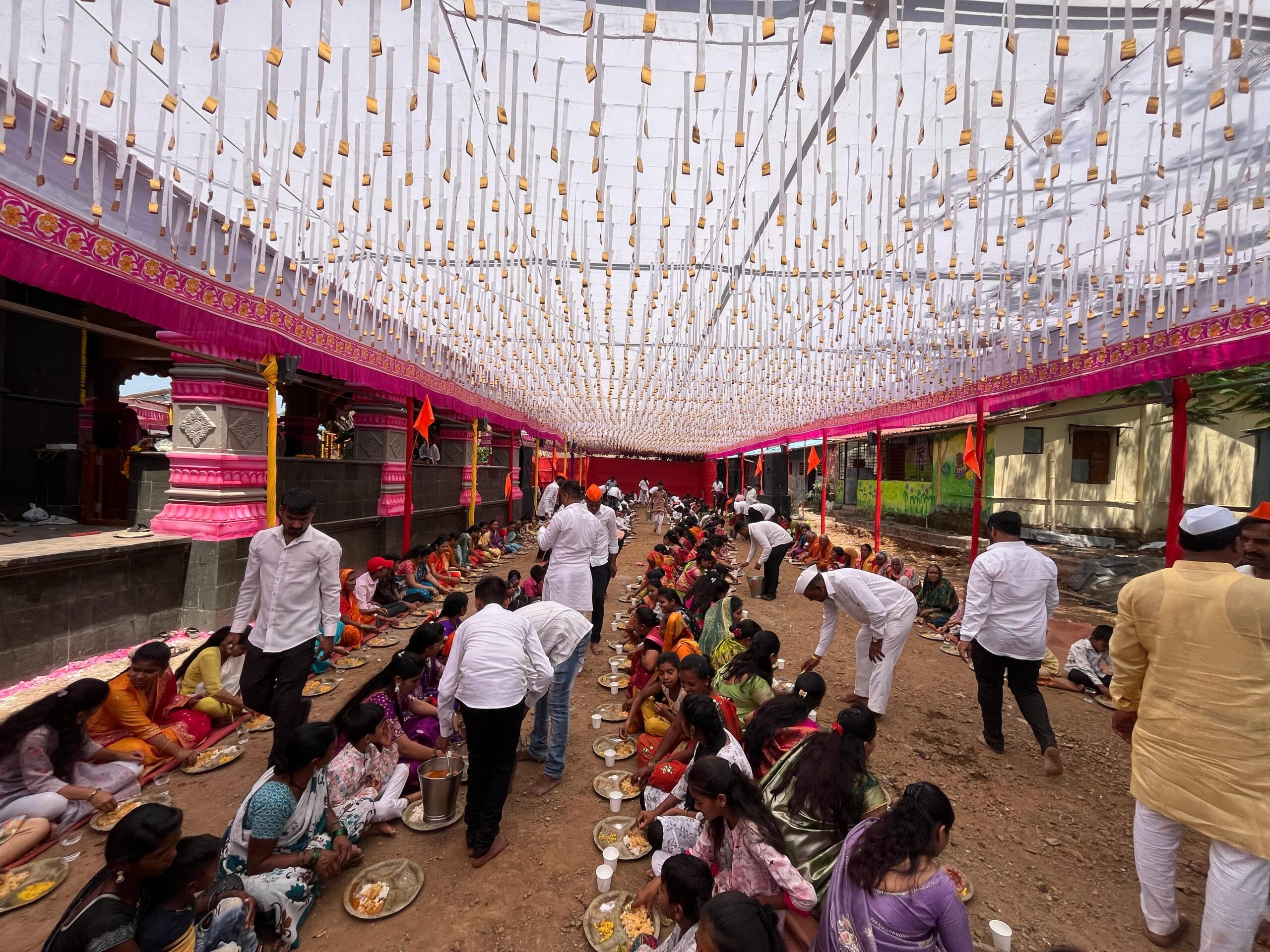 renovation ceremony of temple of village deity Kalbhairavanath in Shilimb village of Maval taluka