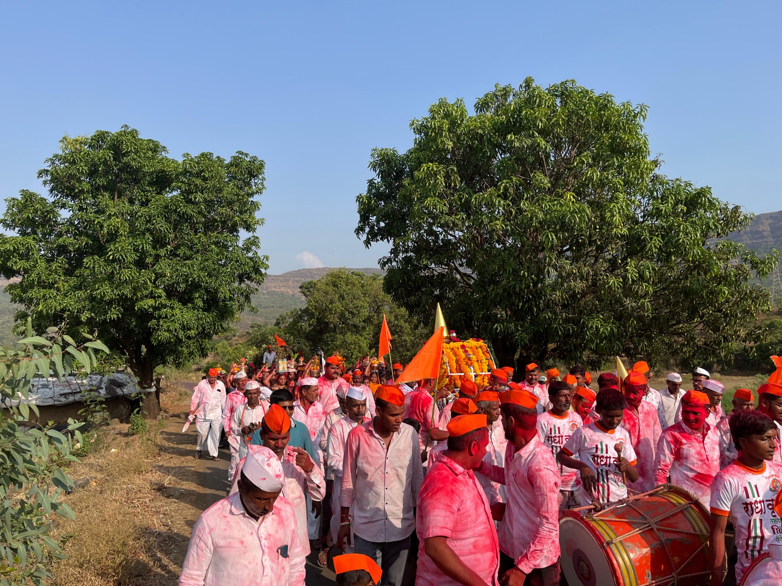 renovation ceremony of temple of village deity Kalbhairavanath in Shilimb village of Maval taluka