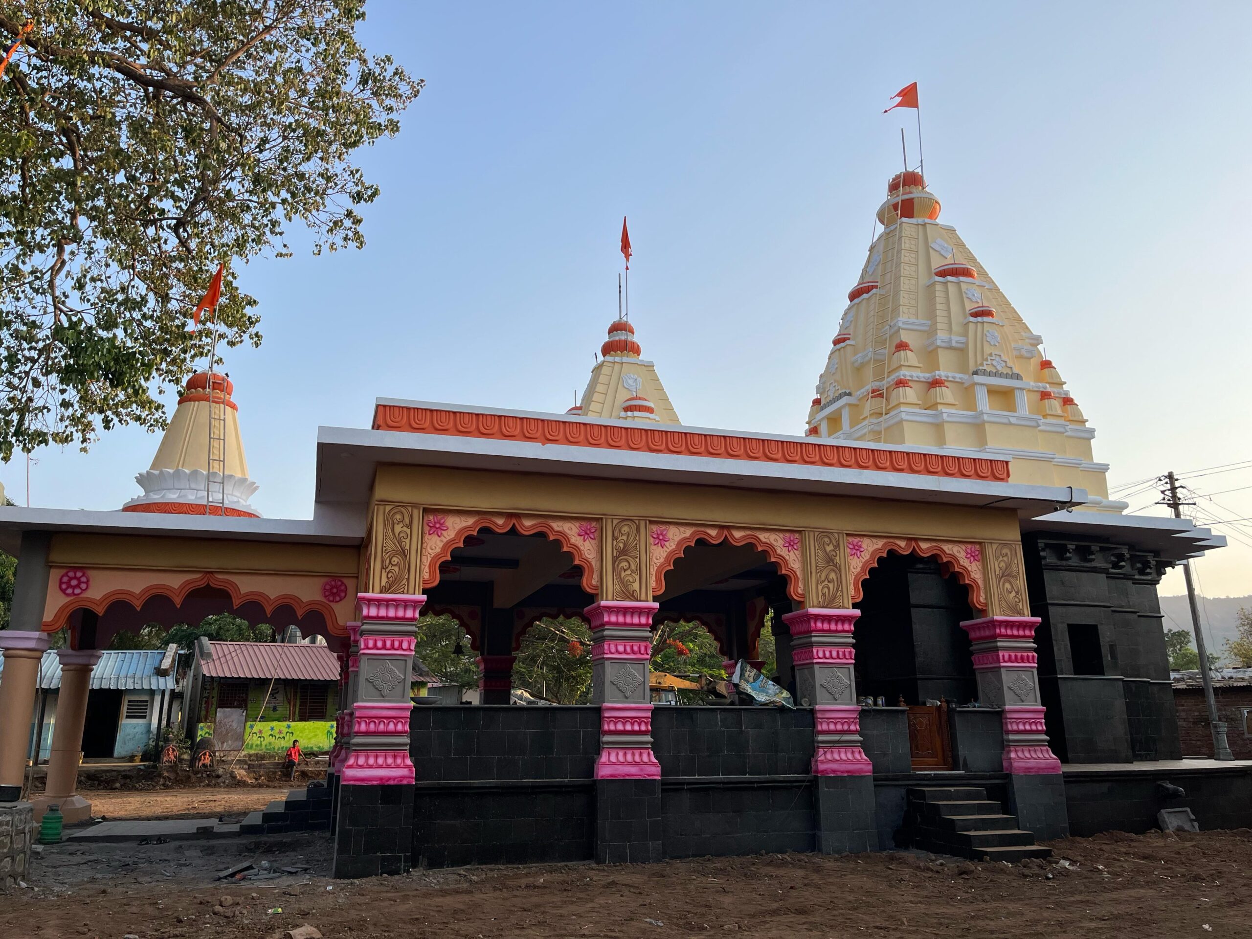 renovation ceremony of temple of village deity Kalbhairavanath in Shilimb village of Maval taluka