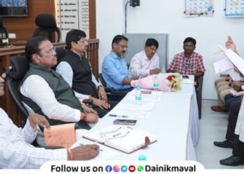 Review meeting of Karjat Khalapur constituency concluded in the presence of MP Shrirang Barne