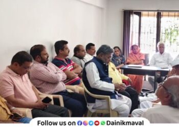 Maval Taluka Congress Party review meeting concluded in Talegaon Dabhade