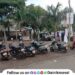 Talegaon Dabhade Cars are parked near no-parking area near sign board