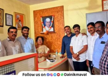 Somnath Aswale as President of late Prabhakarrao Malpote Rural Non-Agricultural Cooperative Credit Society