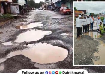 road in Pavananagar is in very poor condition Locals as well as tourists are facing problems