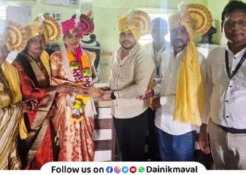 Pinky Raut elected as Sarpanch of kambre Kondivade Group Gram Panchayat Maval