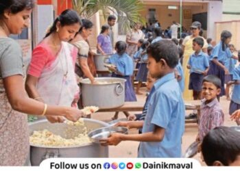 Mid-day meal plan food in school