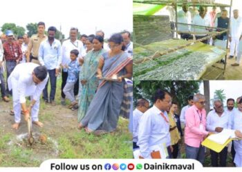 Project inspection in Yavatmal district under leadership of MLA Sunil Shelke head of Mgnrega