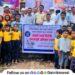 Creating a human chain against drugs to create awareness at Pawananagar Maval