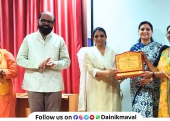 Ajivali School in Pawan Maval was honored by ECA For for environmental conservation work