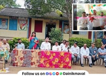 Inauguration of new classrooms at Shri Sant Tukaram Vidyalaya in Shivne Maval