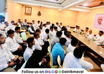 NCP Sharad Chandra Pawar party workers dialogue meeting in Maval taluka in presence of Yugendra Pawar