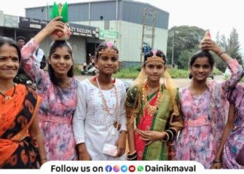 After immersion of Gauri-Ganapati tradition of leki magane in Maval taluka