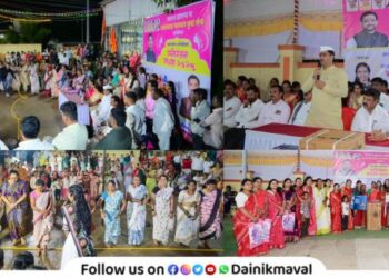 Manoranjan Sandhya program organized by Prashant Bhagwat in Golewadi Waringewadi Maval
